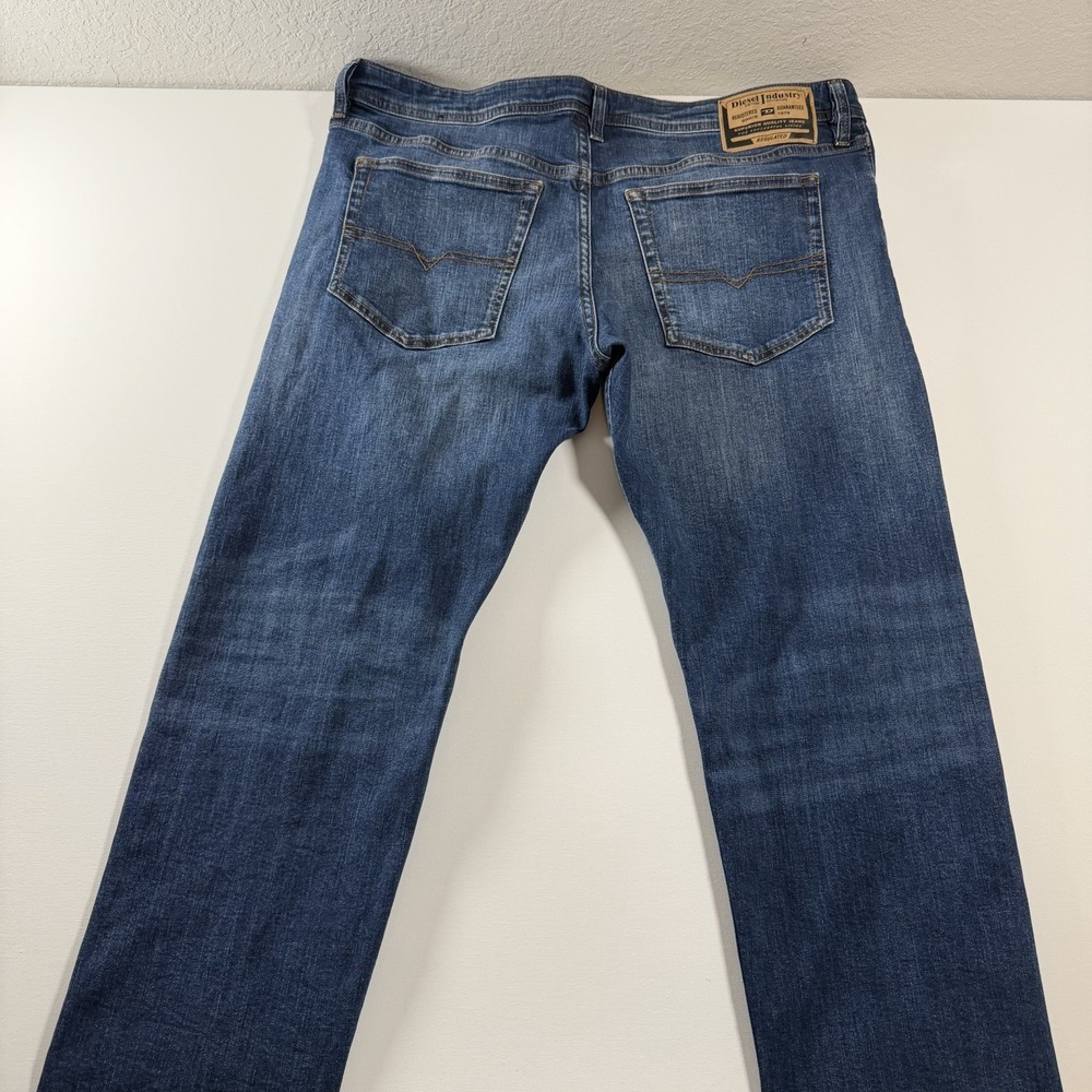 Diesel Buster Jeans Men's 38x30 Regular Slim Tapered Blue Denim A00894 RB062 - Picture 5 of 7